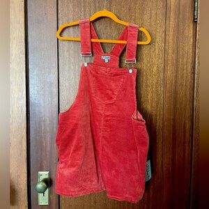 NWT! Amazing red/orange corduroy jumper!